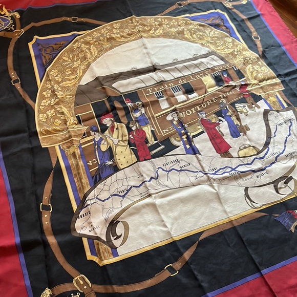 Istanbul Express 100% Silk Scarf - Picture 3 of 5